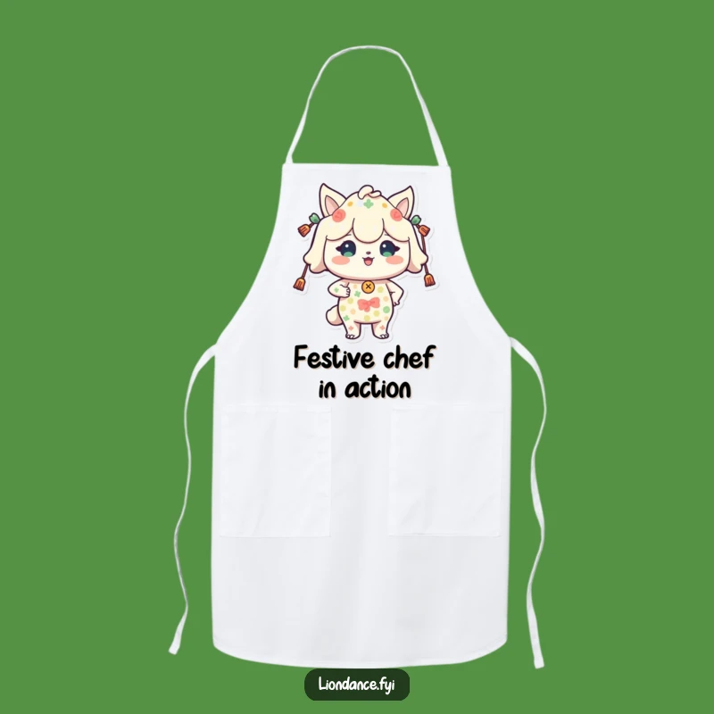 Funny Festive Character Apron - Cook & Celebrate Proudly This Holiday