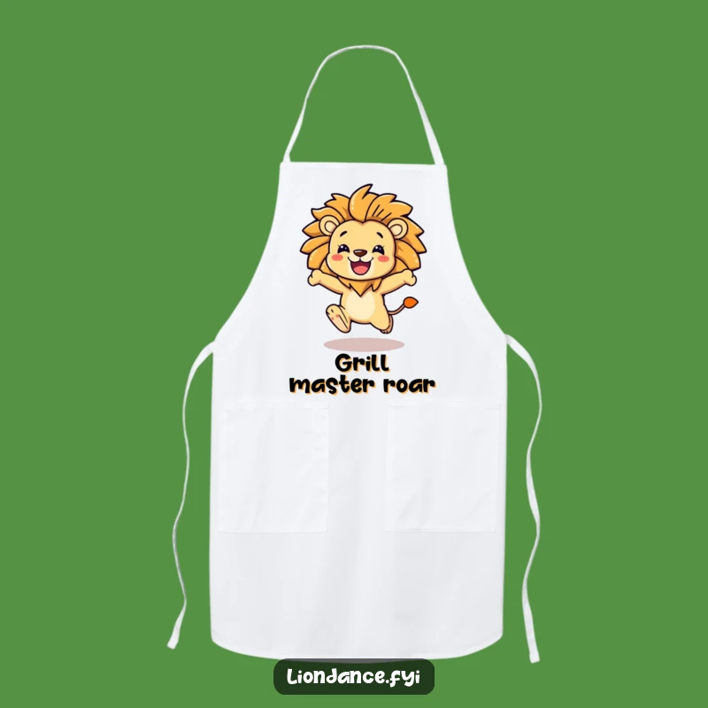 Funny Lion Mane Apron: Cook with Courage, Perfect Kitchen Gift