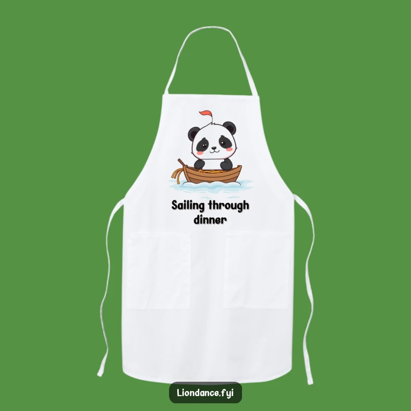Funny Panda Fortune Cookie Apron: Chef's Hilarious Noodle Kitchen Gift