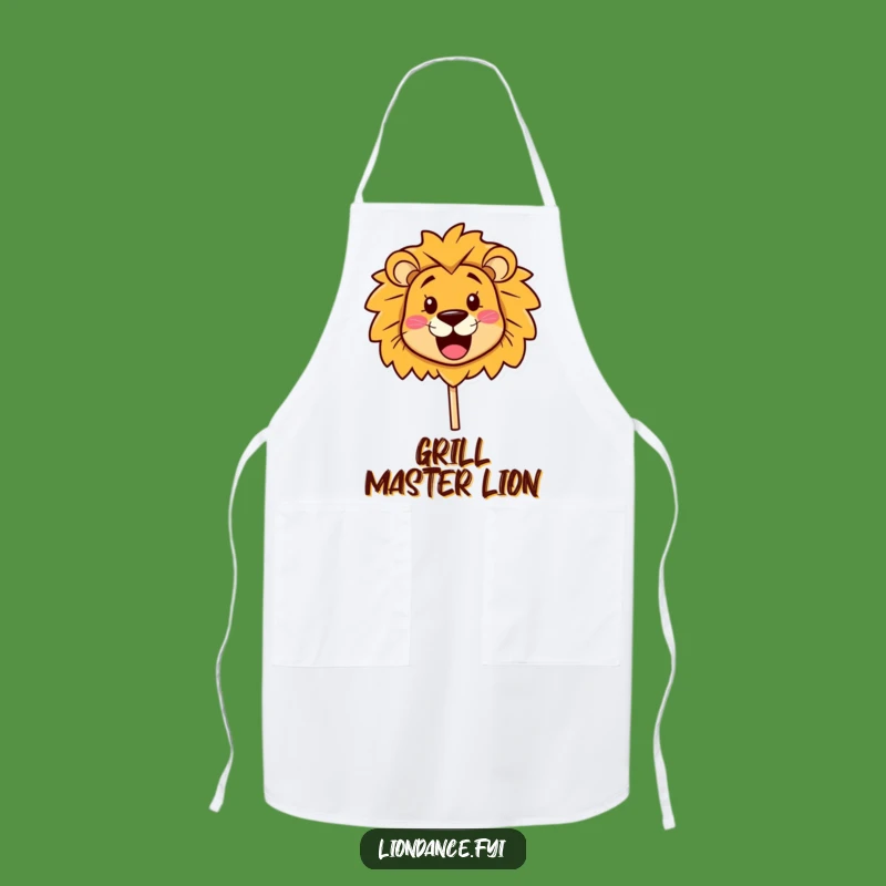 Funny Lion Head Apron: Kitchen Fun with Smiling Prop, Great Funny Gift!