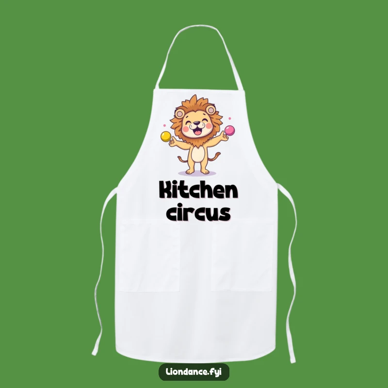 Funny Juggling Lion Apron: Cook with Giggles, Perfect Kitchen Gift