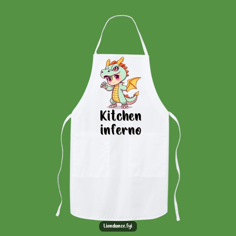 Funny Dragon Outfit Apron: Cook with Fire and Hilarious Flair Gift