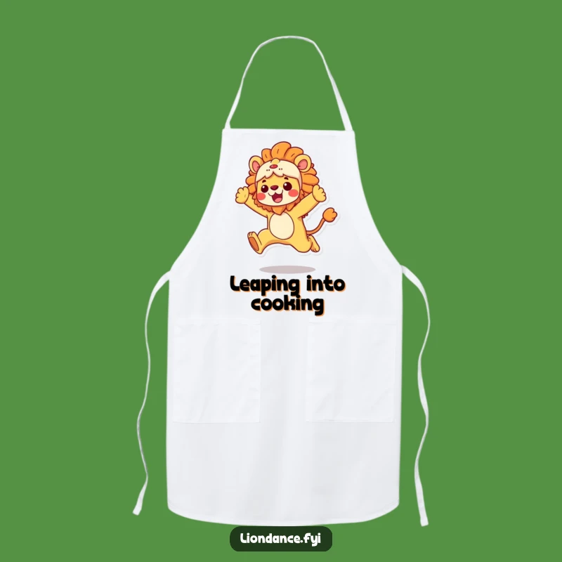 Funny Lion Costume Apron: Kitchen Action with Leap, Great Funny Gift!