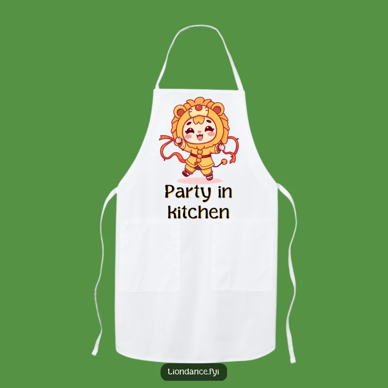 Funny Dancing Lion Apron: Cook with Cheer, Perfect Kitchen Gift