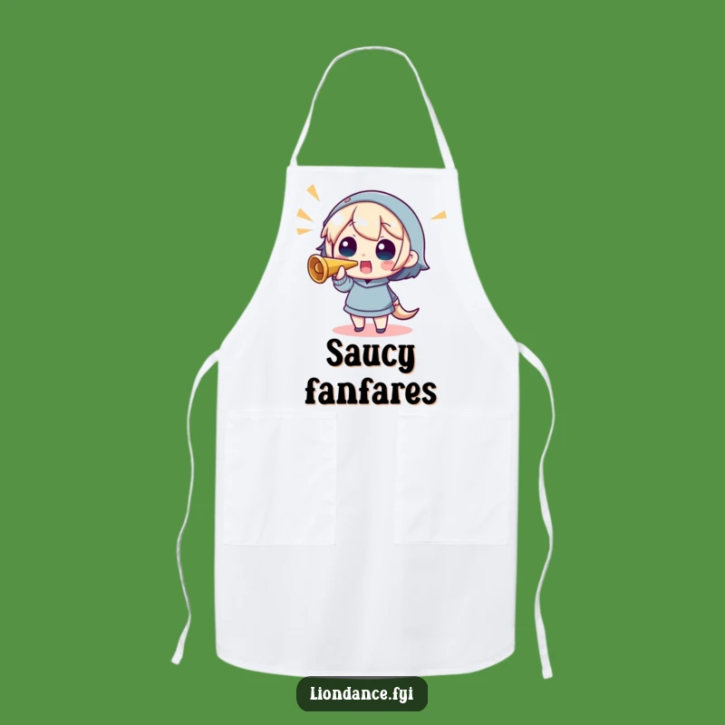 Funny Horn Blower Apron: Cook With Cheer Using This Funny Gift