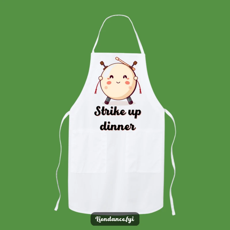 Funny Gong Strike Apron - Kitchen Rhythms for Aspiring Chefs