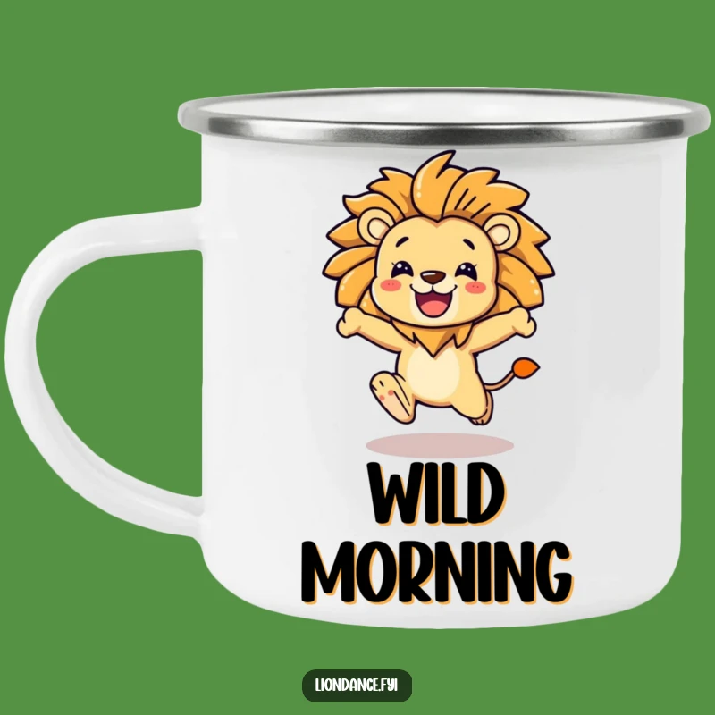 Adventure Ready Funny Lion Mane Camping Mug: Roar into the Outdoors