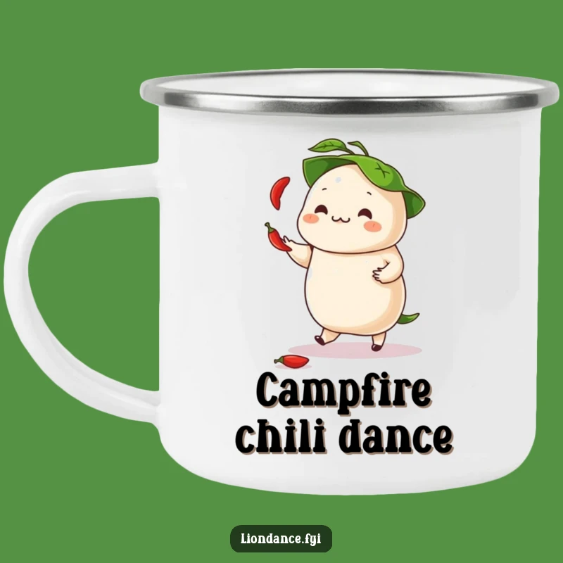 Funny Dancing Dumpling Camping Mug - Durable & Spicy Outdoor Drinkware