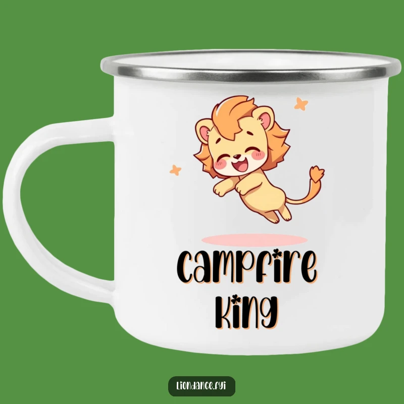 Adventure Funny Lion Tail Camping Mug: Trail-Ready Tumbling Fun, Perfect Funny Gift!