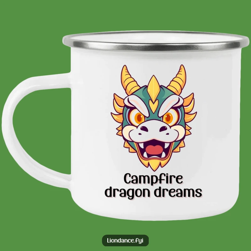 Funny Camping Mug: Dragon Mask Roar, Your Fierce and Durable Adventure Buddy