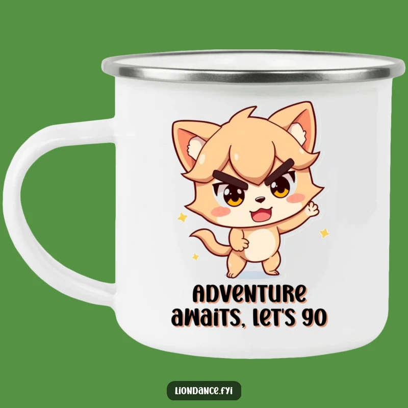 Funny Determined Camping Mug - Action for Your Outdoor Adventures