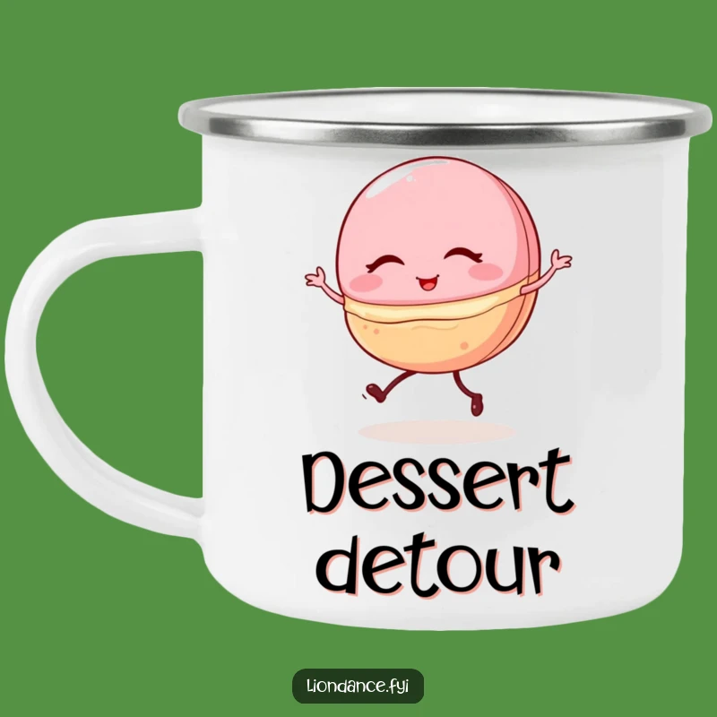 Funny Macaron Enamel Mug: Camp Treat Fun, Perfect Humorous Outdoor Gift