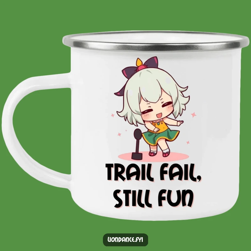 Funny Tripping Dancer Camping Mug: Campfire Comical Dance Fail Cup, Outdoor Funny Gift