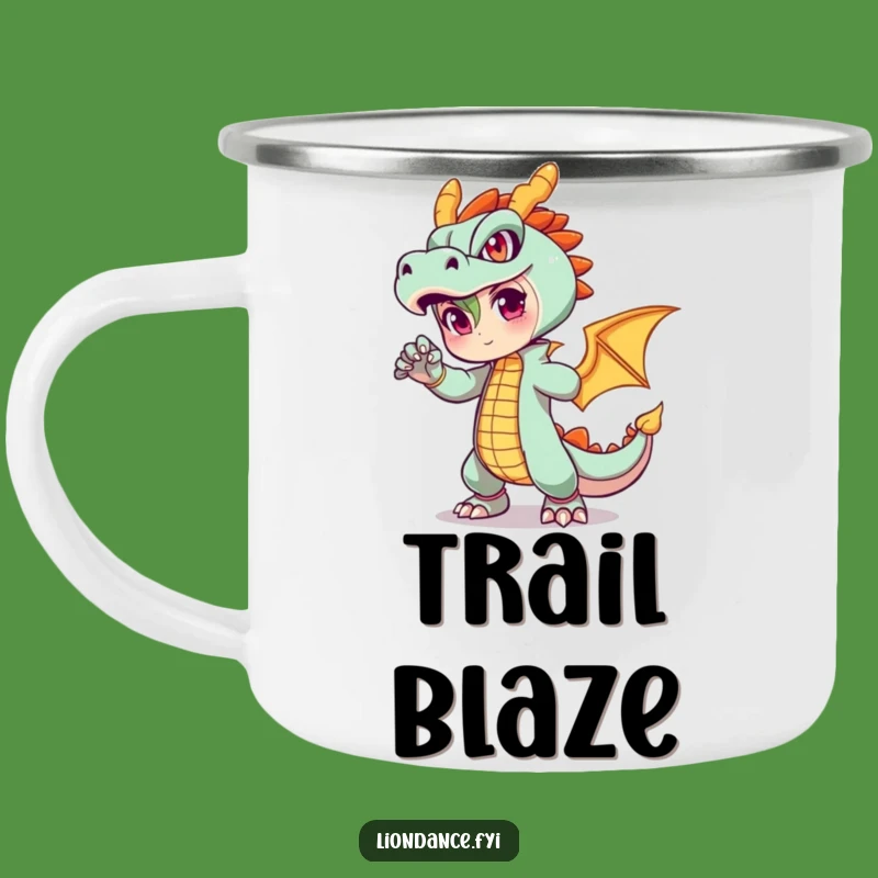 Funny Dragon Outfit Camping Mug: Adventure Fuel with Fiery Humor Gift