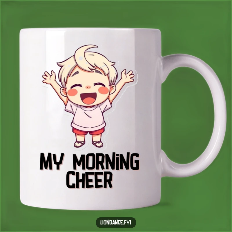 Funny Child Cheering Mug: A Delightful Gift for Enthusiastic Souls