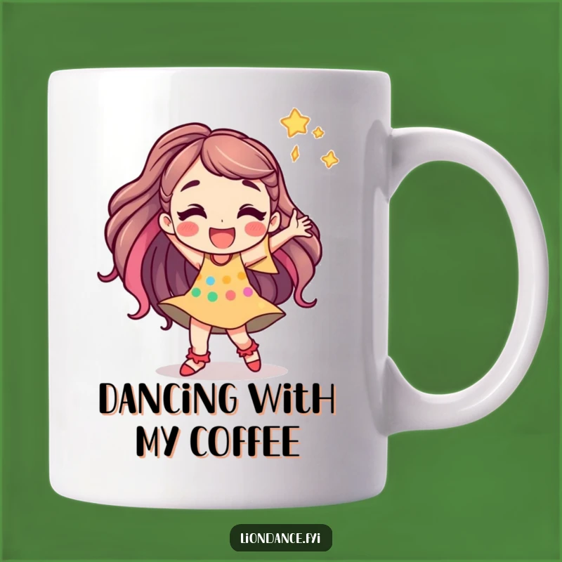 Funny Dancing Character Mug - Joyful & Energetic Gift for Dance Lovers