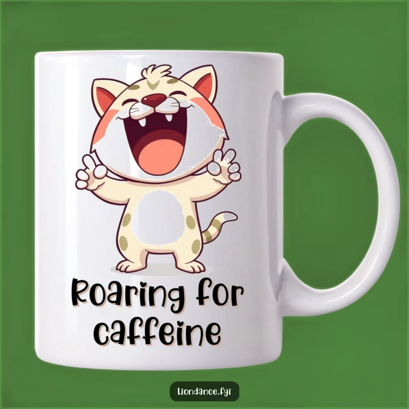 Funny Roaring Character Mug - Joyful & Loud Gift for Energetic Souls