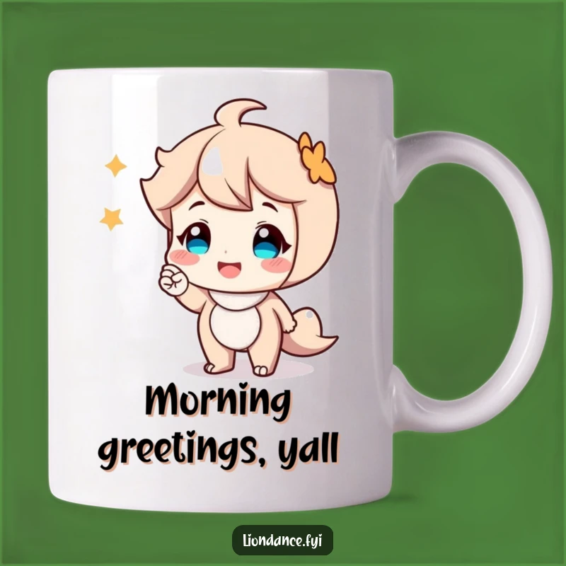 Funny Smiling Character Nod Mug - Joyful & Friendly Gift for Everyone