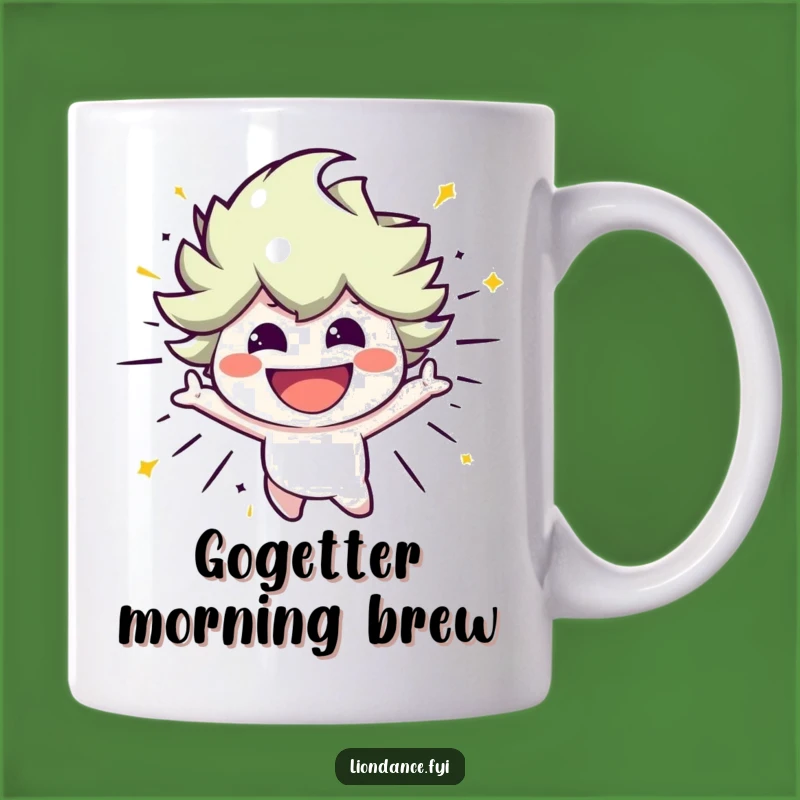 Funny Energetic Character Mug: Bursting with Smiles for a Hilarious Gift!