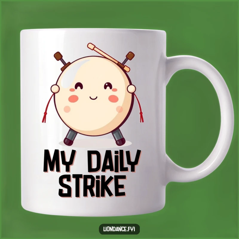 Funny Gong Mallet Mug - Percussion Humor Gift for Music Enthusiasts