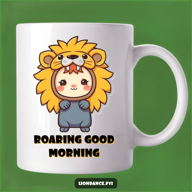 Funny Peek-a-Boo Lion Mug a Playful Costume Gift for Fun Lovers