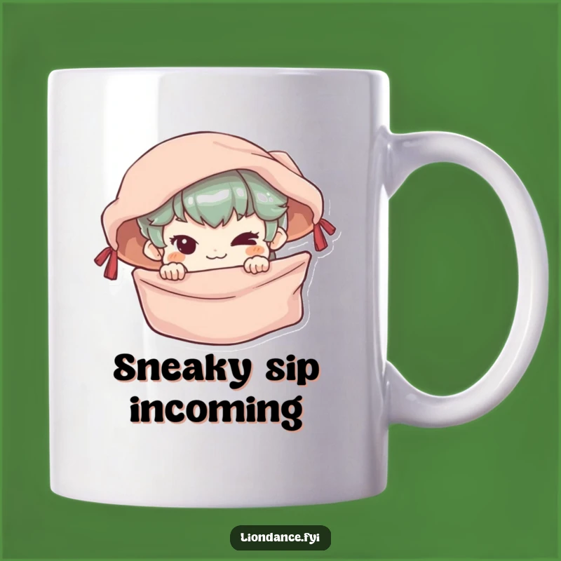 Funny Mischievous Banner Mug - Humorous Gift for Sneaky & Playful Personalities