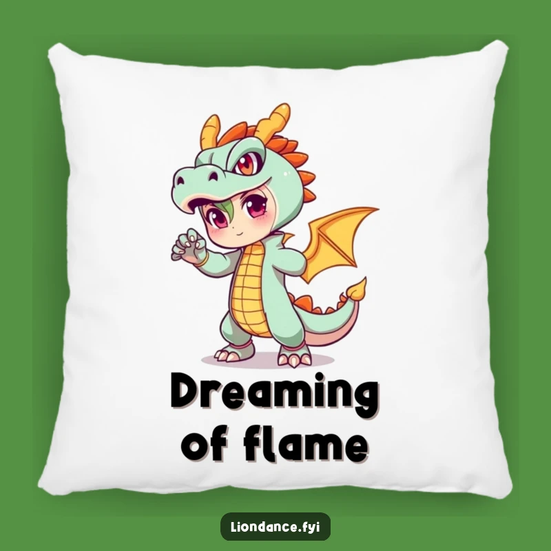Funny Dragon Outfit Pillow: Relax in Fiery Comfort and Humor Gift