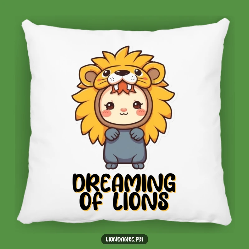 Funny Lion Costume Character Pillow a Playful and Cozy Decor Gift