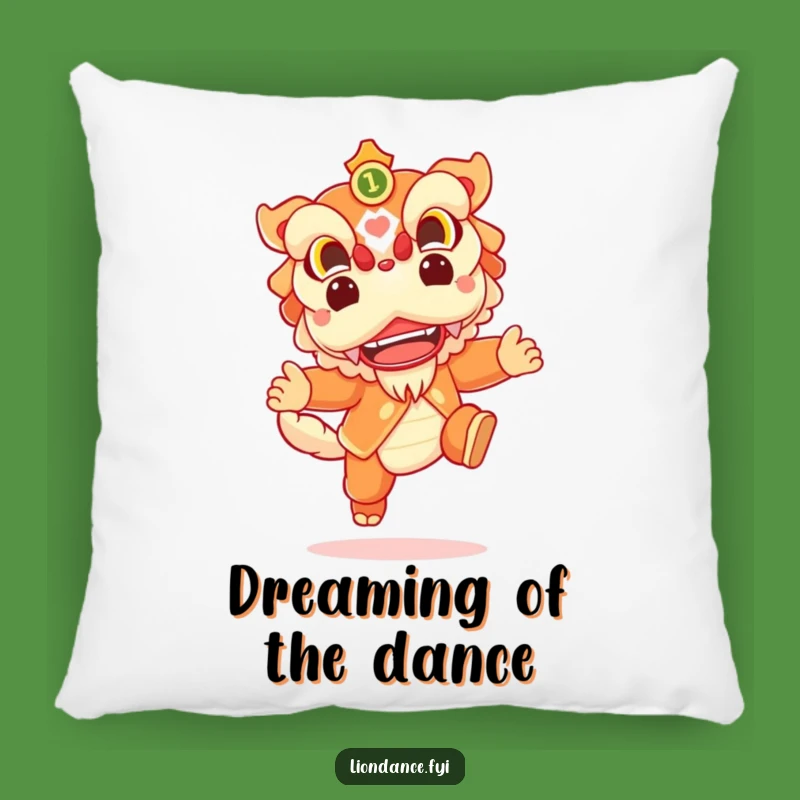 Funny Lion Dance Pillow: Cheerful Leaping Character, Comfy Funny Gift!
