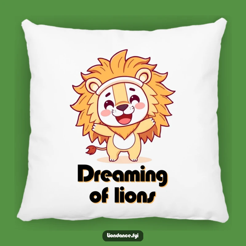 Funny Lion Costume Spin Pillow: Cozy Playful Character Decor, Gift