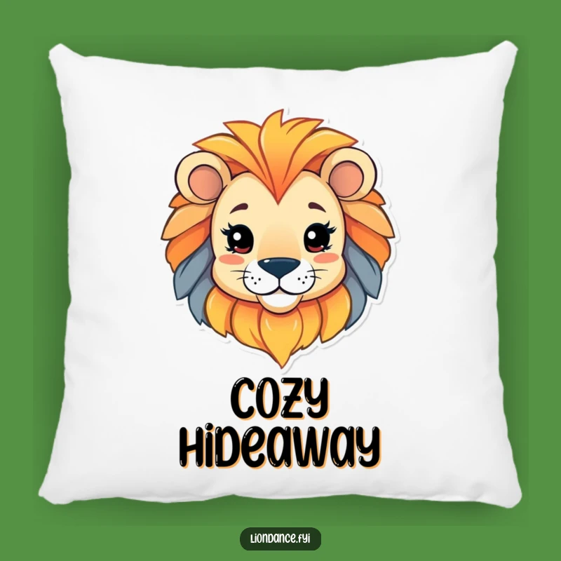 Funny Lion Head Pillow: Playful Character Peeking, Comfy Funny Gift!