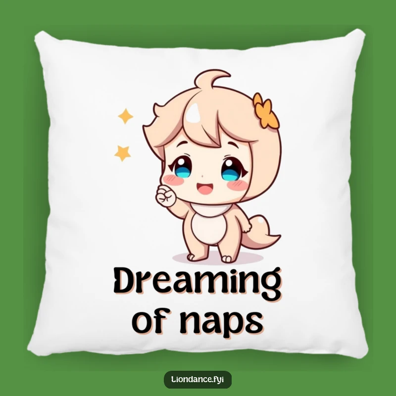 Funny Smiling Character Nod Pillow - Cozy Accent with a Friendly Touch