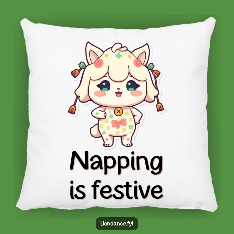 Funny Festive Character Pillow - Cozy & Proud Accent for Your Home