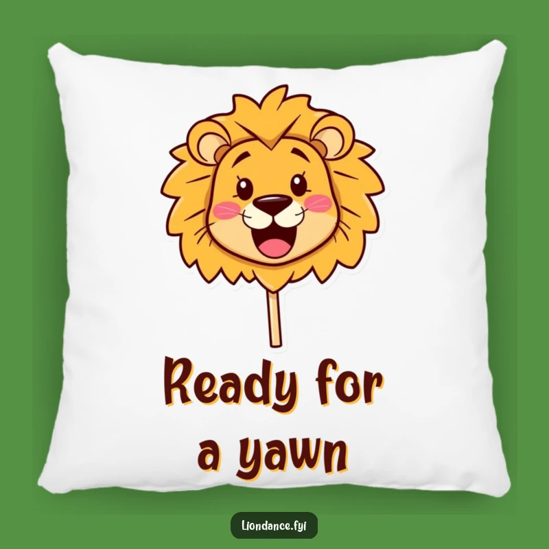 Funny Lion Head Pillow: Cozy Smiling Prop Comfort, Perfect Accent - Funny Gift!