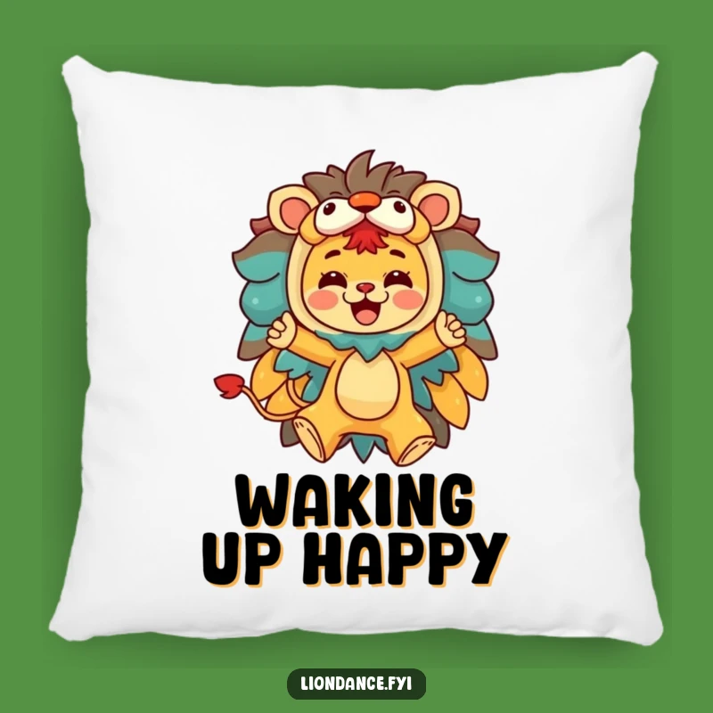 Funny Lion Costume Leap Pillow: Cozy Character Decor, Gift