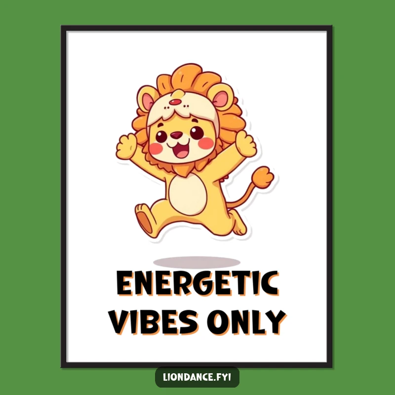 Funny Lion Costume Digital Art: Instant Leap Decor, Perfect Funny Gift Download!