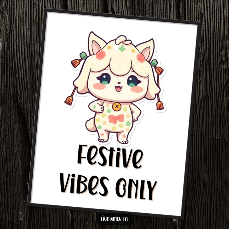 Funny digital art print of a proud character in festive patterns, instantly downloadable holiday decor. Excellent funny gift.