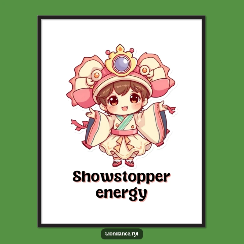 Funny Dancer Character Digital Art - Cheerful Flair Costume Print Gift