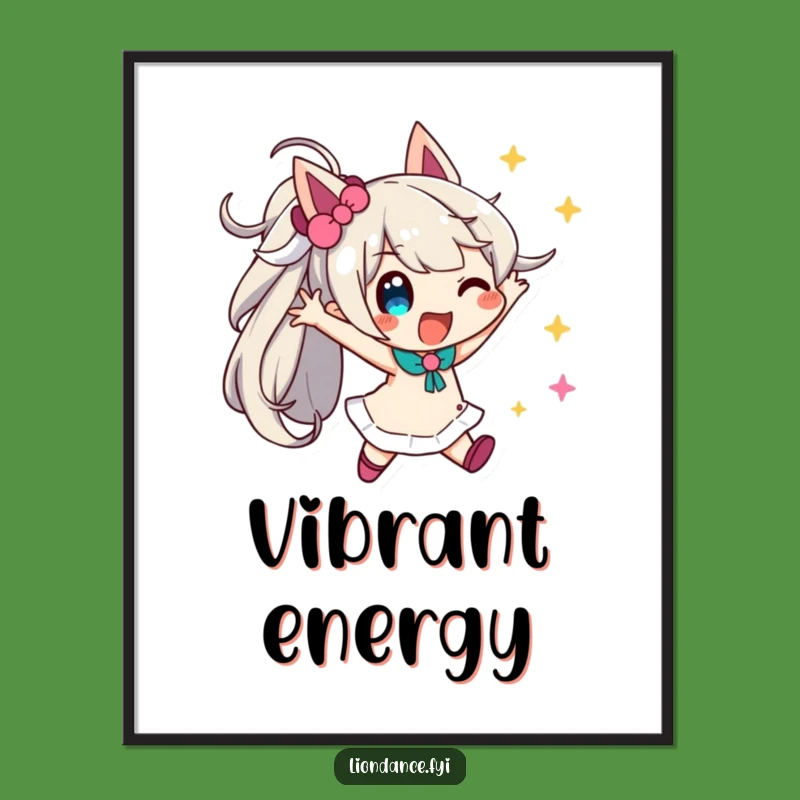 Funny Streamer Pose Digital Art - Instant Festive Decor Print