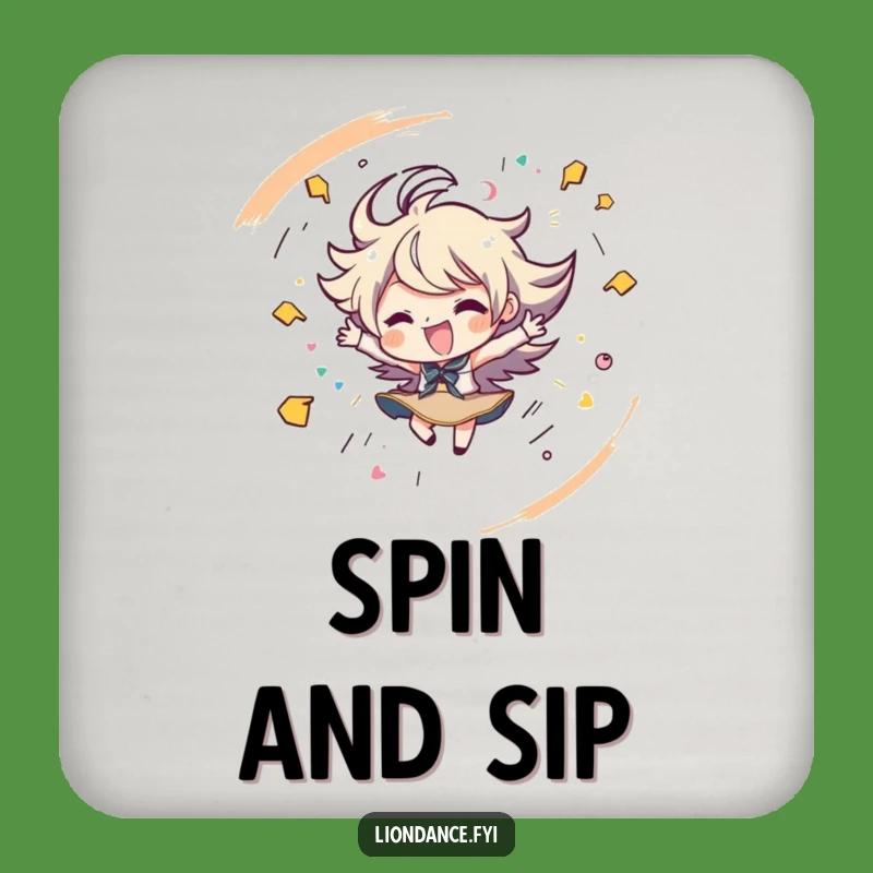 Funny Spinning Coaster - Protect Surfaces with Playful Energy