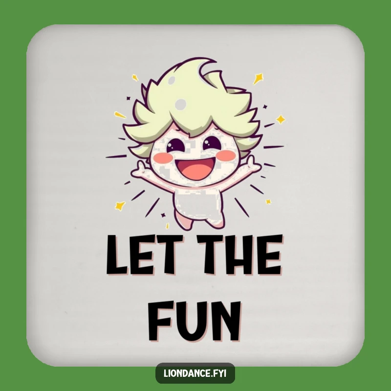Funny Energetic Character Coaster: Protect Surfaces with Vibrant Humor!