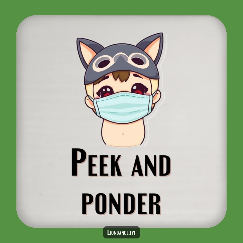 Funny Curiosity Coaster - Protect Surfaces with Intrigue