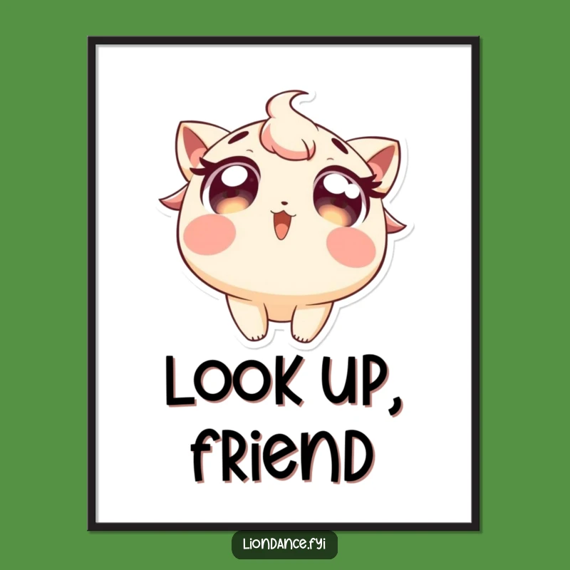 Funny Excited Eyes Poster - Art That Sparks Wonder and Joy