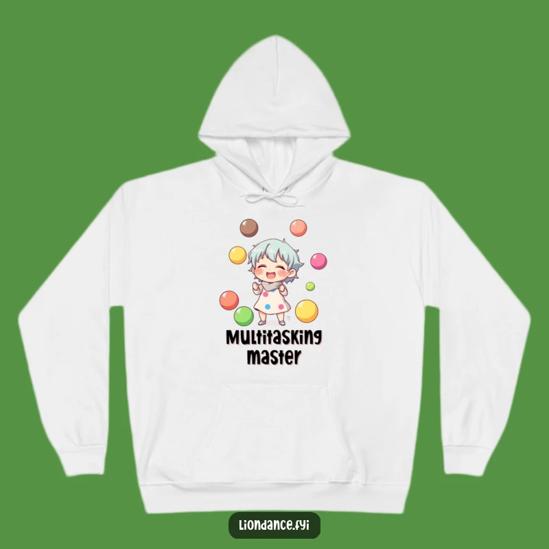 Funny Juggling Character Laughs Hoodie - Cozy Fun & Laughter!