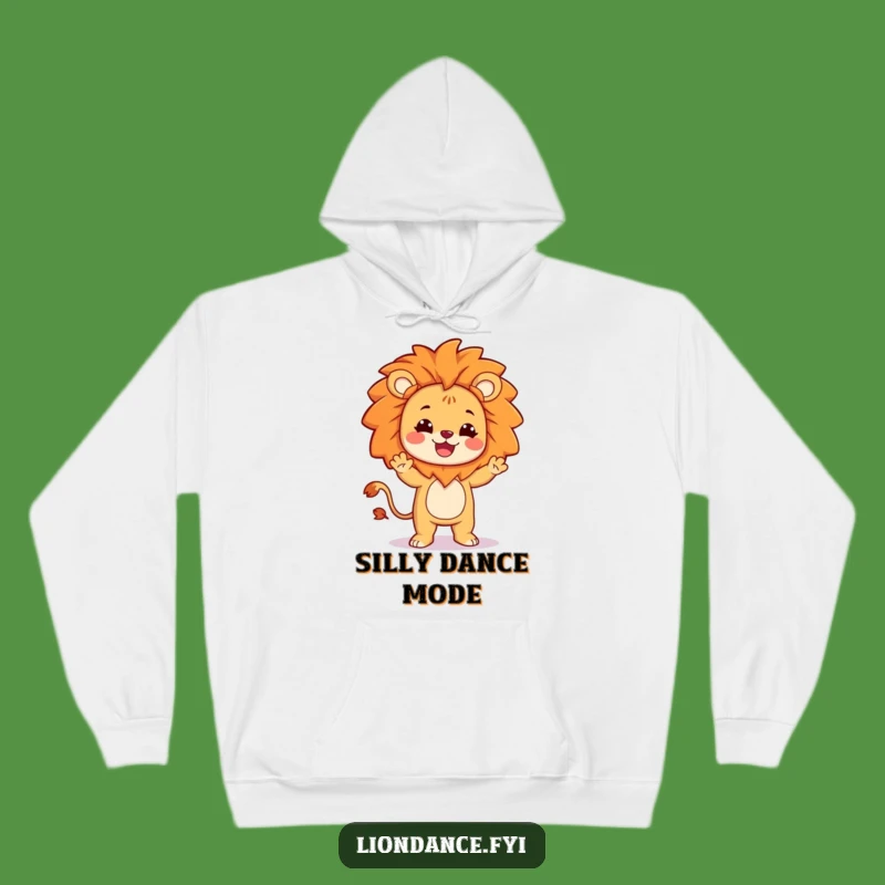 Cozy Funny Dancing Lion Hoodie: Silly Dance Character, Warm and Humorous Style