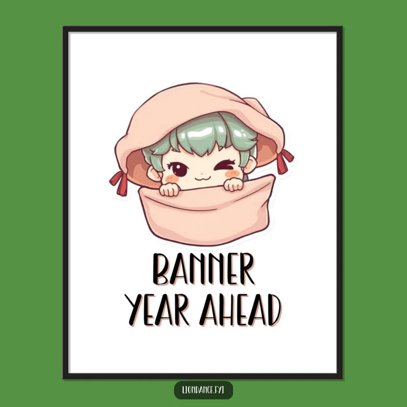 Funny Free Printable Wall Art: Mischievous Peeker, Banner Theme, Humorous Downloadable