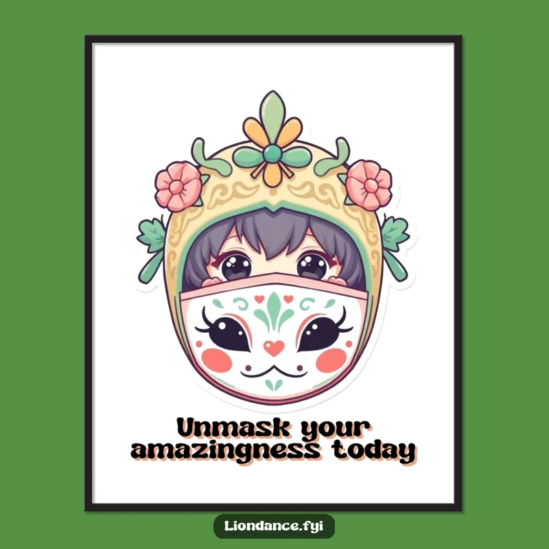 Funny Free Printable Masked Character Wall Art: Curious Peeking Downloadable Decor