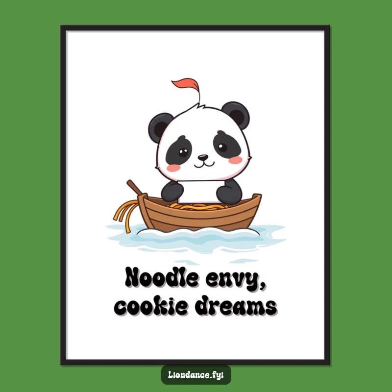 Funny Free Printable Wall Art: Panda Fortune Cookie Sailboat Decor