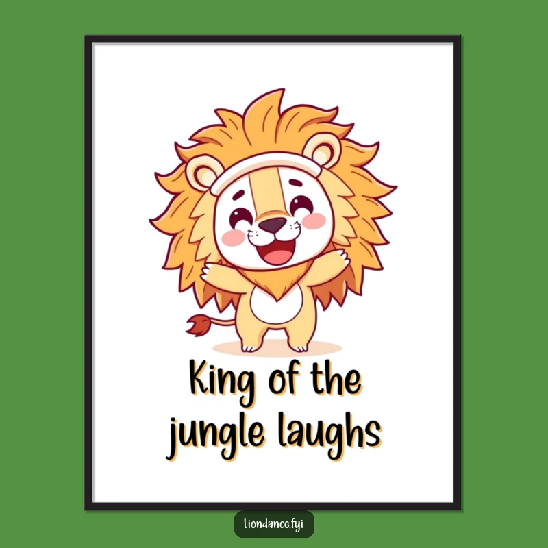 Free Printable Wall Art: Lion Costume Spin - Funny Decor Downloadable!