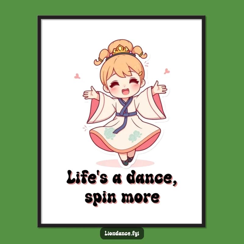 Funny Free Printable Wall Art: Celebratory Spin - Dynamic & Joyful Decor!